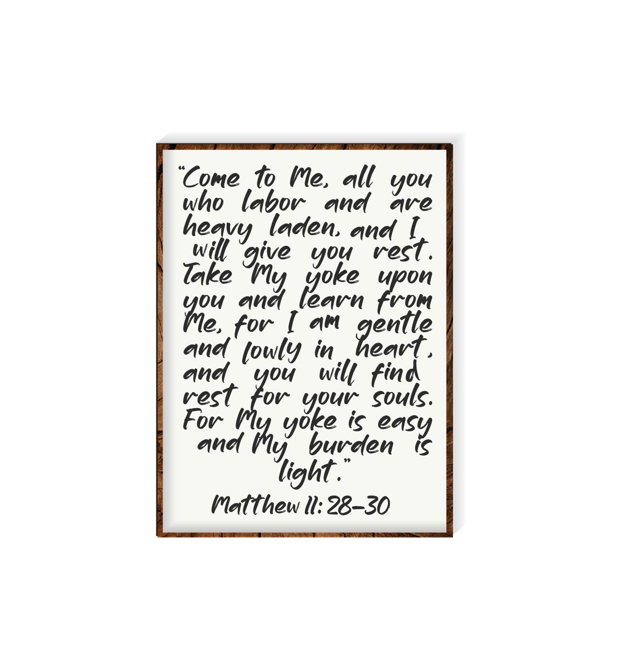 MATTHEW 11 WALL ARTS