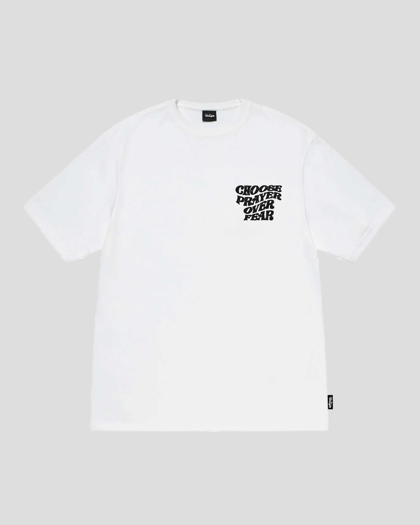 CHOOSE PRAYER HAND DRAWN (WHITE) TEE