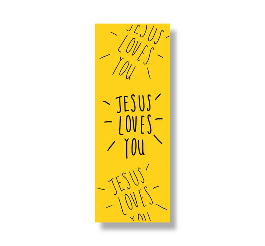 JESUS LOVES YOU BRIGHT BOOKMARK