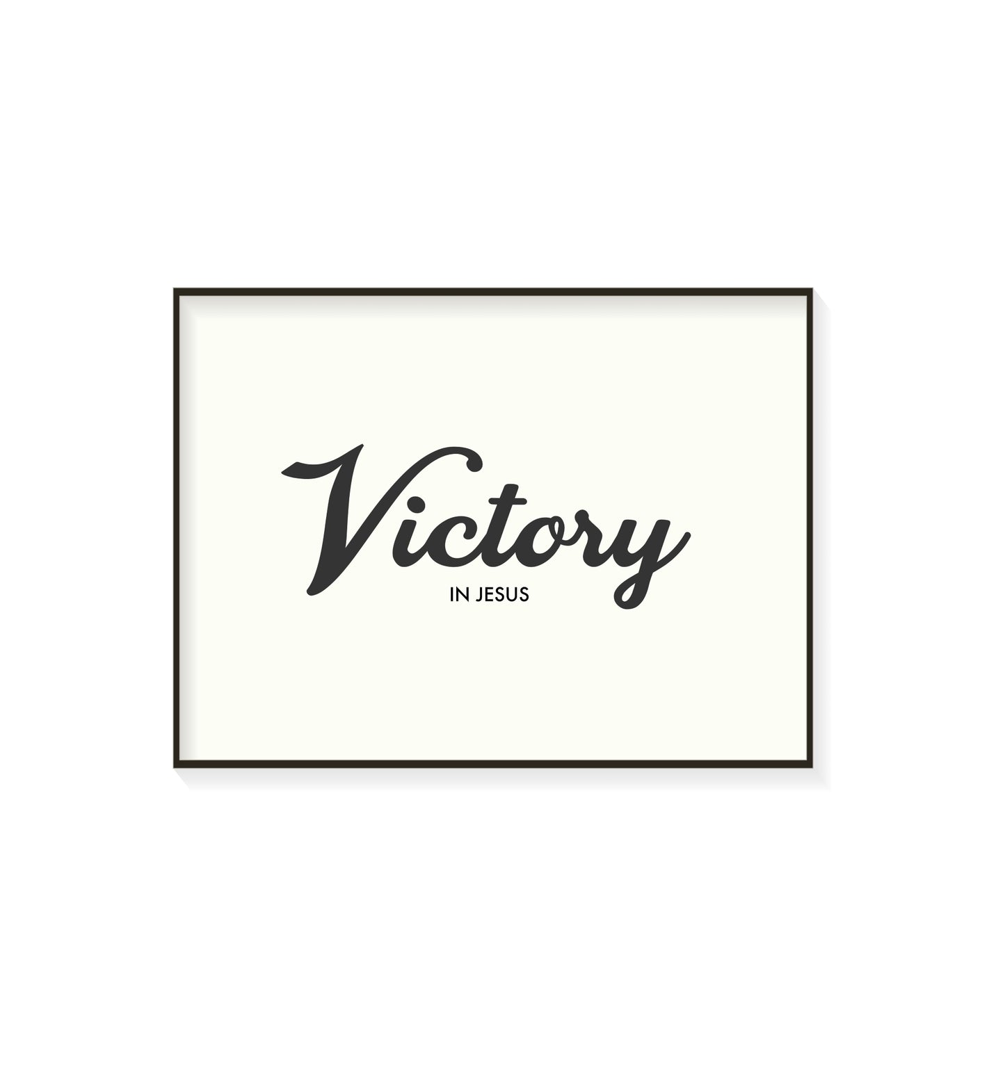 VICTORY IN JESUS WALL ARTS