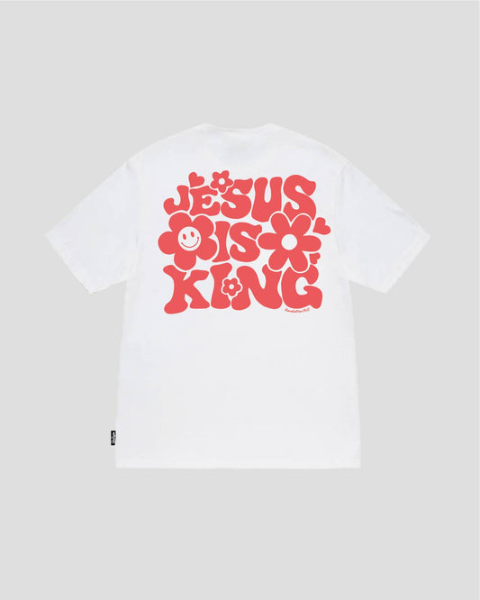 JESUS IS KING (MAGENTA) TEE
