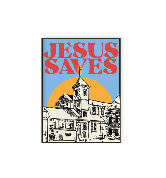 JESUS SAVES WALL ARTS