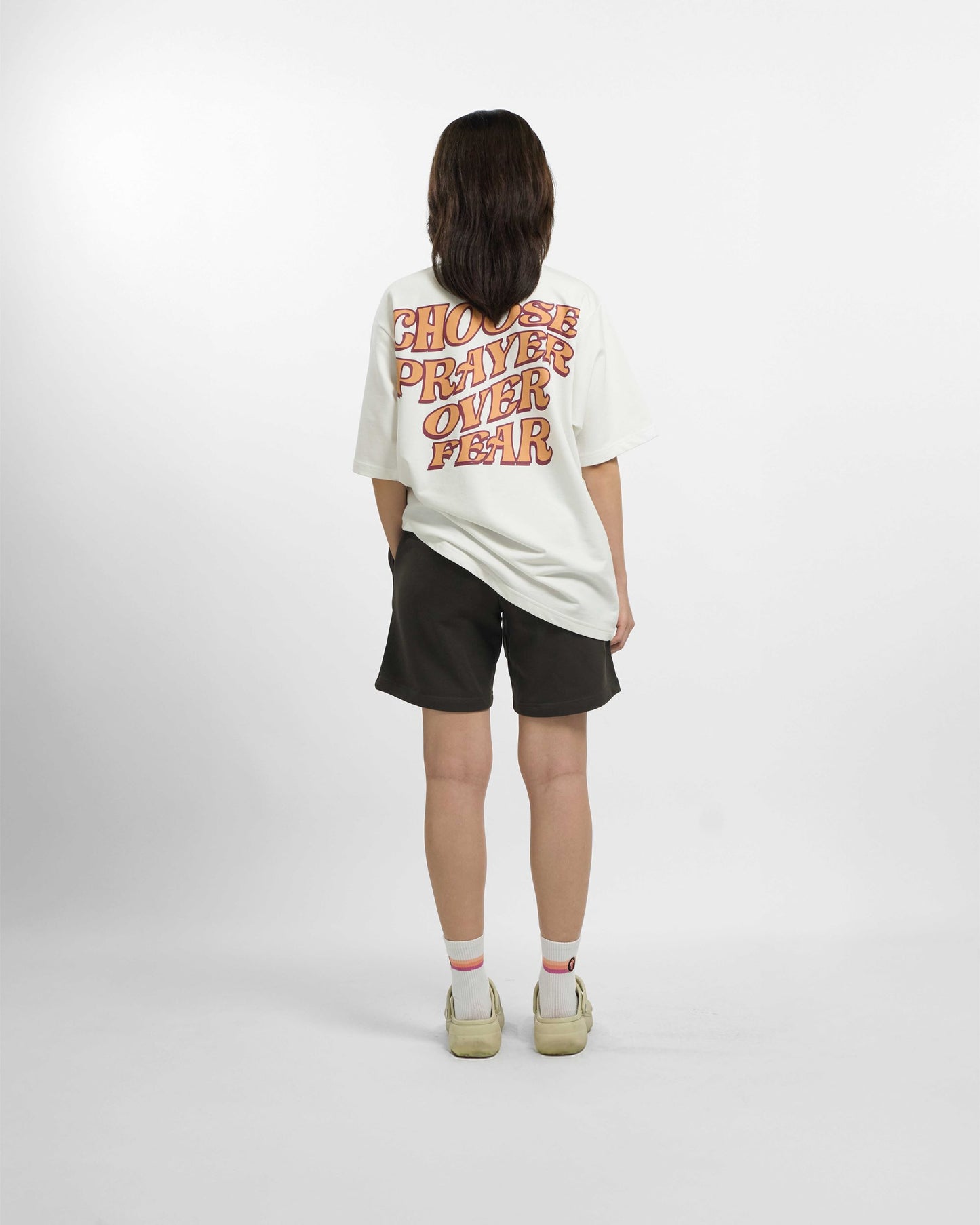 CHOOSE PRAYER - PEACH (LET'S GET REAL) TEE