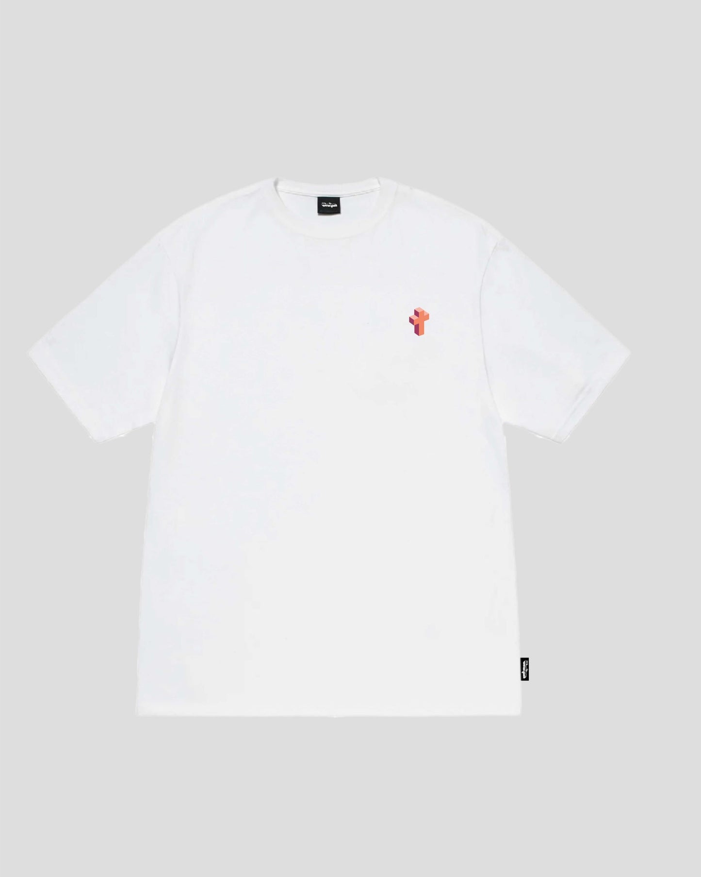 CHOOSE PRAYER  - PEACH + DARK BLUE (LET'S GET REAL EDITION) TEE