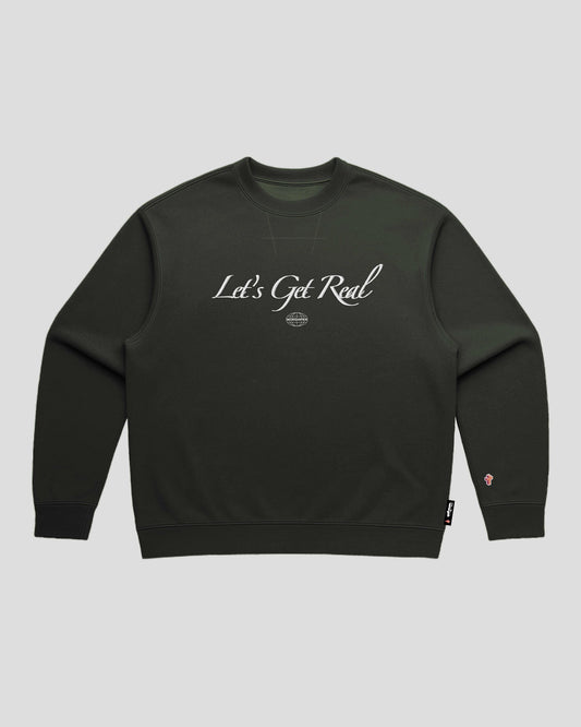 LET'S GET REAL SWEATER SET (STONE SAGE)