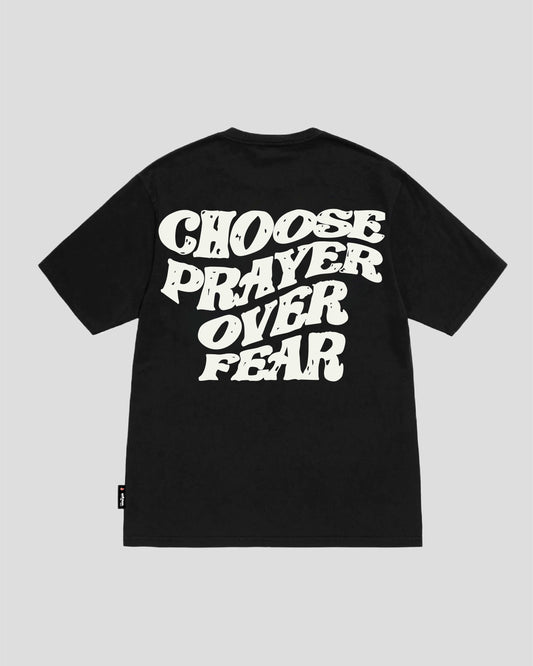 CHOOSE PRAYER HAND DRAWN (BLACK) TEE