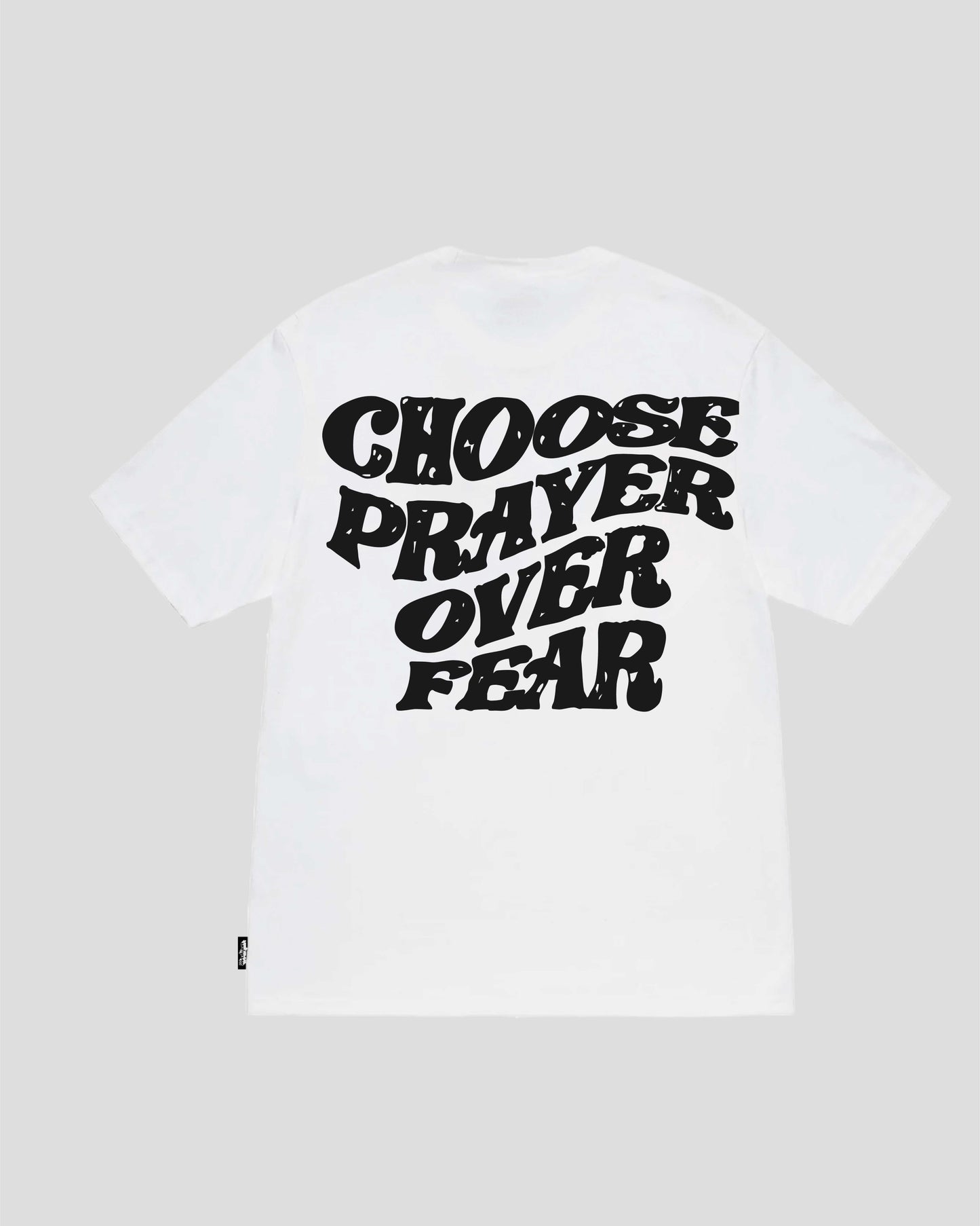 CHOOSE PRAYER HAND DRAWN (WHITE) TEE