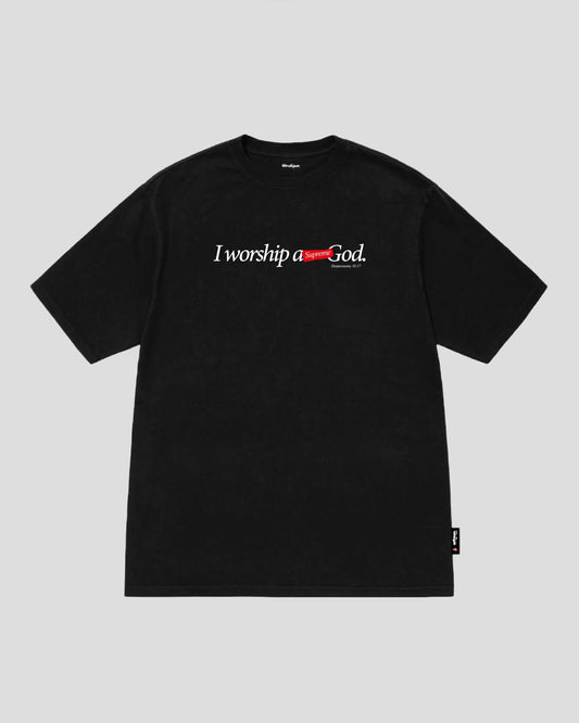 I WOSHIP A SUPREME GOD (BLACK) TEE