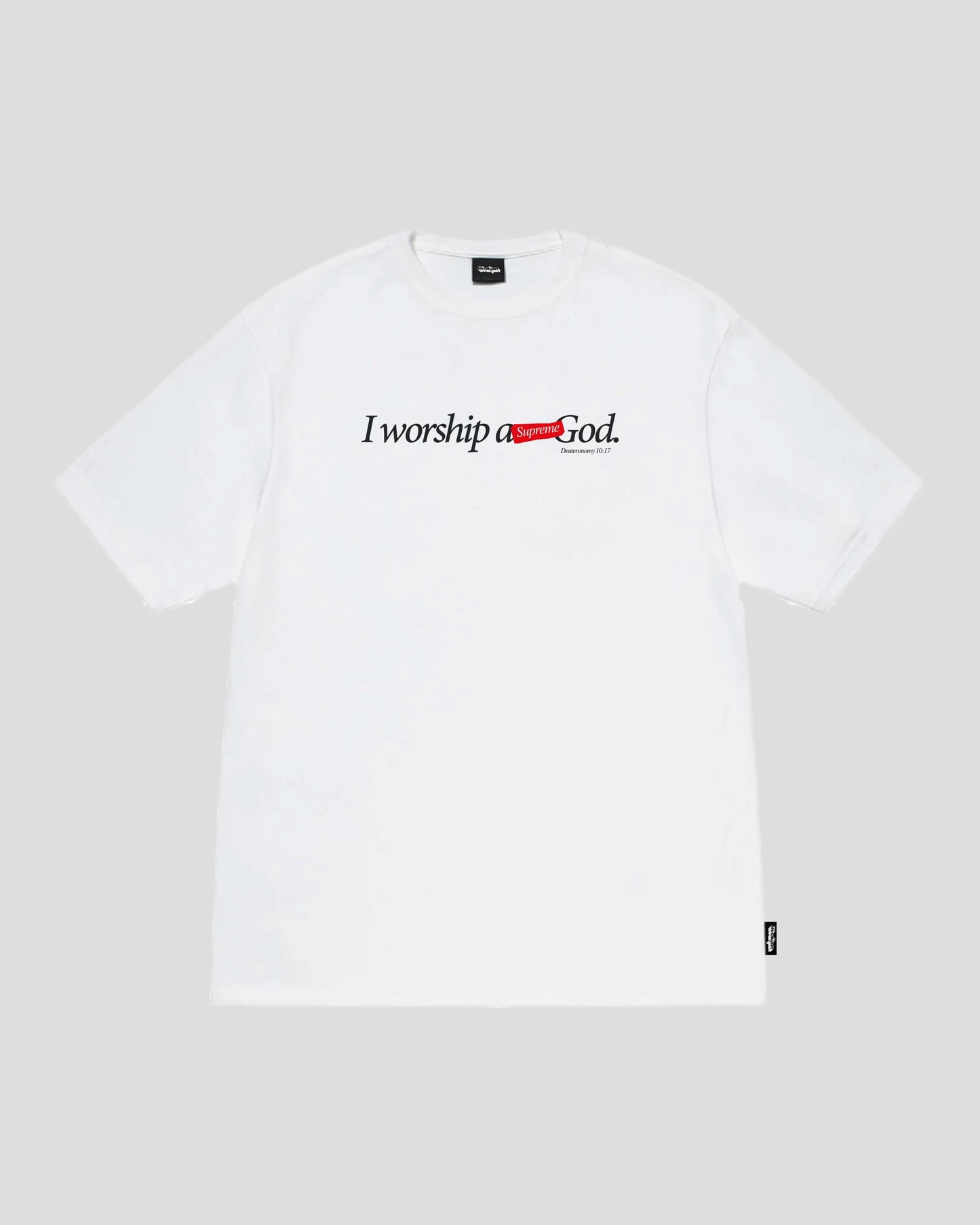 I WOSHIP A SUPREME GOD (WHITE) TEE